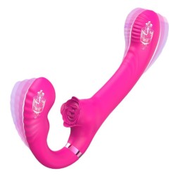 Rose Clit Stimulator Dual Motor Shock Panty Vibrator