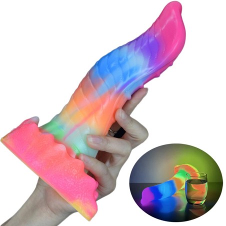 Luminous Silicone Dildo - 18