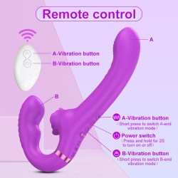 Rose Clit Stimulator Dual Motor Shock Panty Vibrator