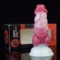 White Base Peach Silica Gel Dildo - 12