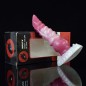 White Base Peach Silica Gel Dildo - 10