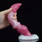 White Base Peach Silica Gel Dildo - 10