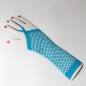 Finger Hooking Fishnet Dancing Show Gloves