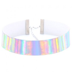 Flocked Webbing Choker - Laser