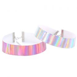 Flocked Webbing Choker - Laser