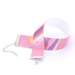 Flocked Webbing Choker - Laser