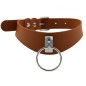 O-ring Trendy PU Leather Neck Collar