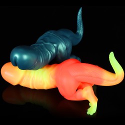 Dinosaur Silicone Dildo - Colorful