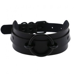 Black O-Ring Punk Collar