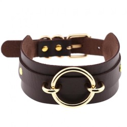 Golden O-Ring Punk Collar