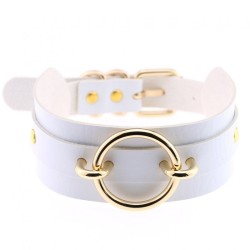 Golden O-Ring Punk Collar