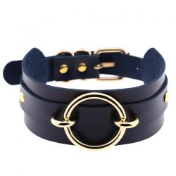 Golden O-Ring Punk Collar