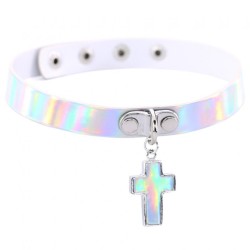 Laser Cross Pendant Collar