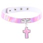 Laser Cross Pendant Collar