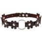 Flower PU Leather O-Ring Collar