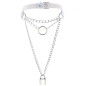 Chain Lock Pendant Ring Collar