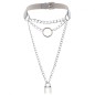 Chain Lock Pendant Ring Collar