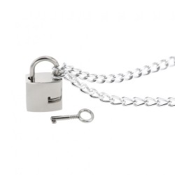 Chain Lock Pendant Ring Collar