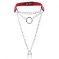 Chain Lock Pendant Ring Collar