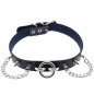 Ring With Chain Leather Collar