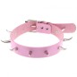 Spiked Rivet Leather Collar