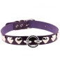 Rivet Heart Stud PU Collar