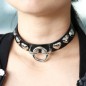 Rivet Heart Stud PU Collar