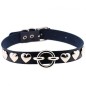 Rivet Heart Stud PU Collar