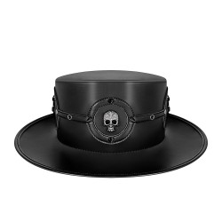 Men's Steampunk Skull Rivet Hat