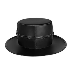 Men's Steampunk Skull Rivet Hat