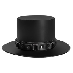 Men's Steampunk Buckles Splice Hat