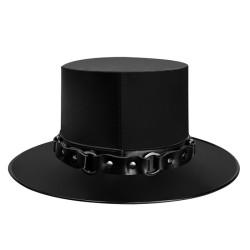 Men's Steampunk Buckles Splice Hat