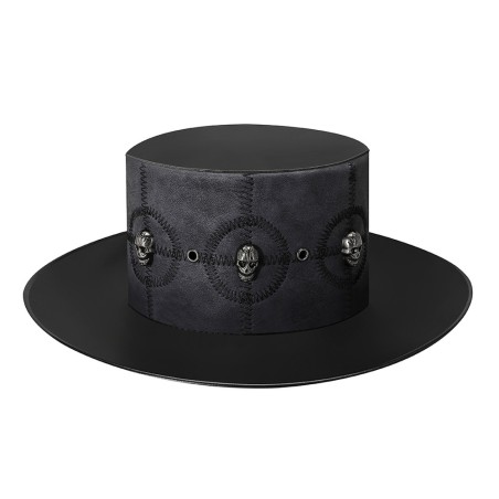 Men's Steampunk Sutural Skull Hat