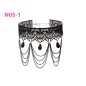 N305 Chain Tassel Gothic Lace Collar