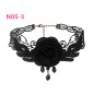 N305 Chain Tassel Gothic Lace Collar