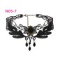 N305 Chain Tassel Gothic Lace Collar