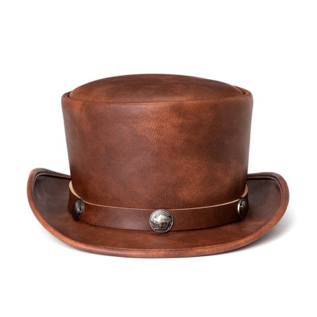 Men's Steampunk Badge Splice Hat