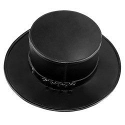 Men's Steampunk Buckles Splice Hat