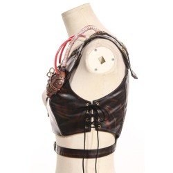 Vintage Wide Leather Waist Belt Cincher