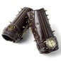 Men Leather Bracers Zipper