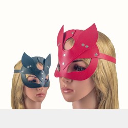 SM65 Studded Leather Fox Mask Women Bondage Fetish