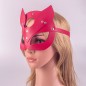 SM65 Studded Leather Fox Mask Women Bondage Fetish