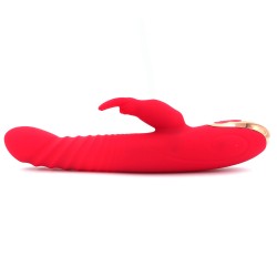 Big Fish Thrusting Silicone Rabbit Dildo