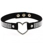 Metal Heart Collar With Diamond