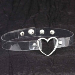 Metal Heart Collar - 4 Snap