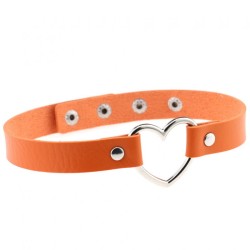 Metal Heart Collar - 4 Snap