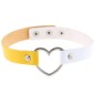 Double Color Metal Heart Collar