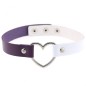 Double Color Metal Heart Collar