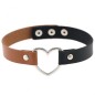 Double Color Metal Heart Collar