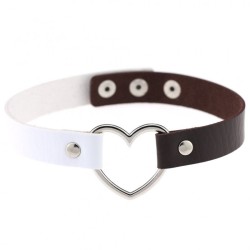 Double Color Metal Heart Collar